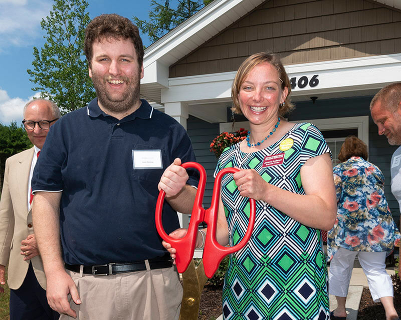 20180717GH – INHS – ITHACA NEIGHBORHOOD HOUSING SERVICES of ITHACA – Ribbon Cutting at Pine View Circle in Tyre, NY Development